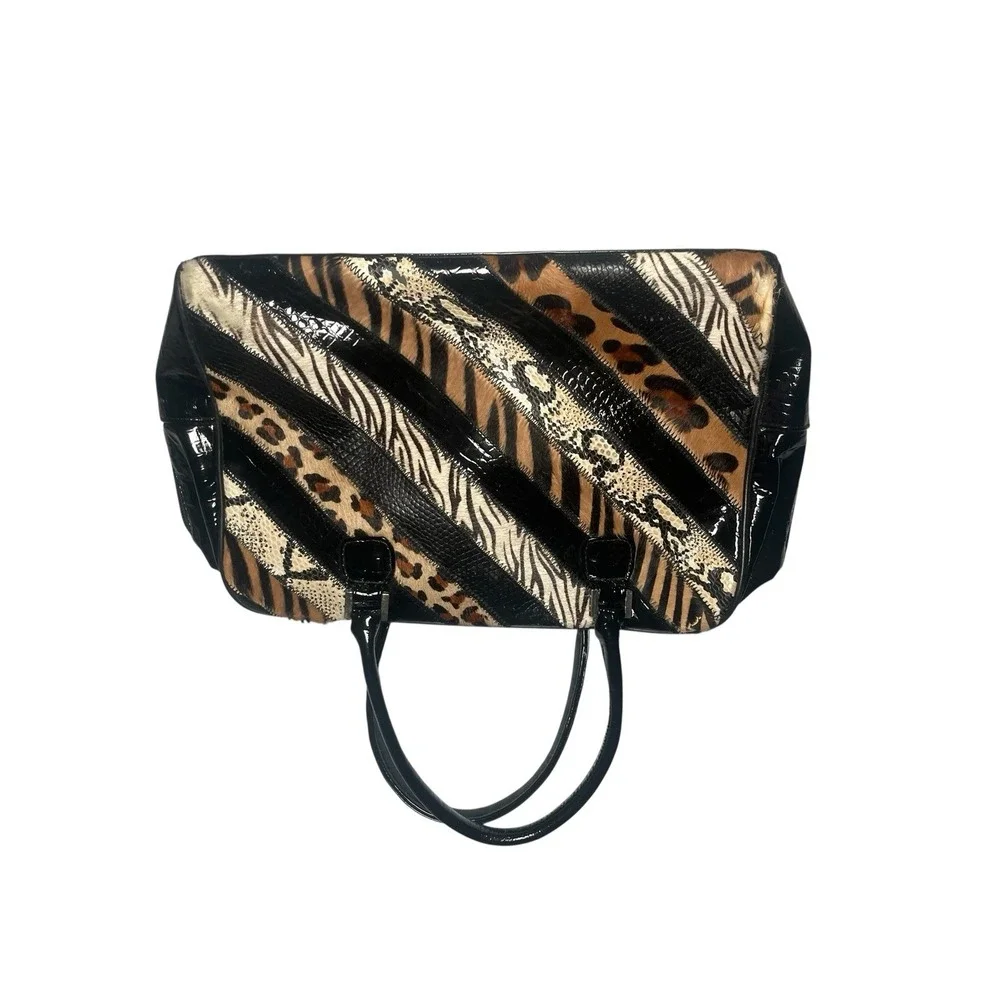 Rafe New York Animal Print, Black Animal Print, Handbag - Picture 11 of 16